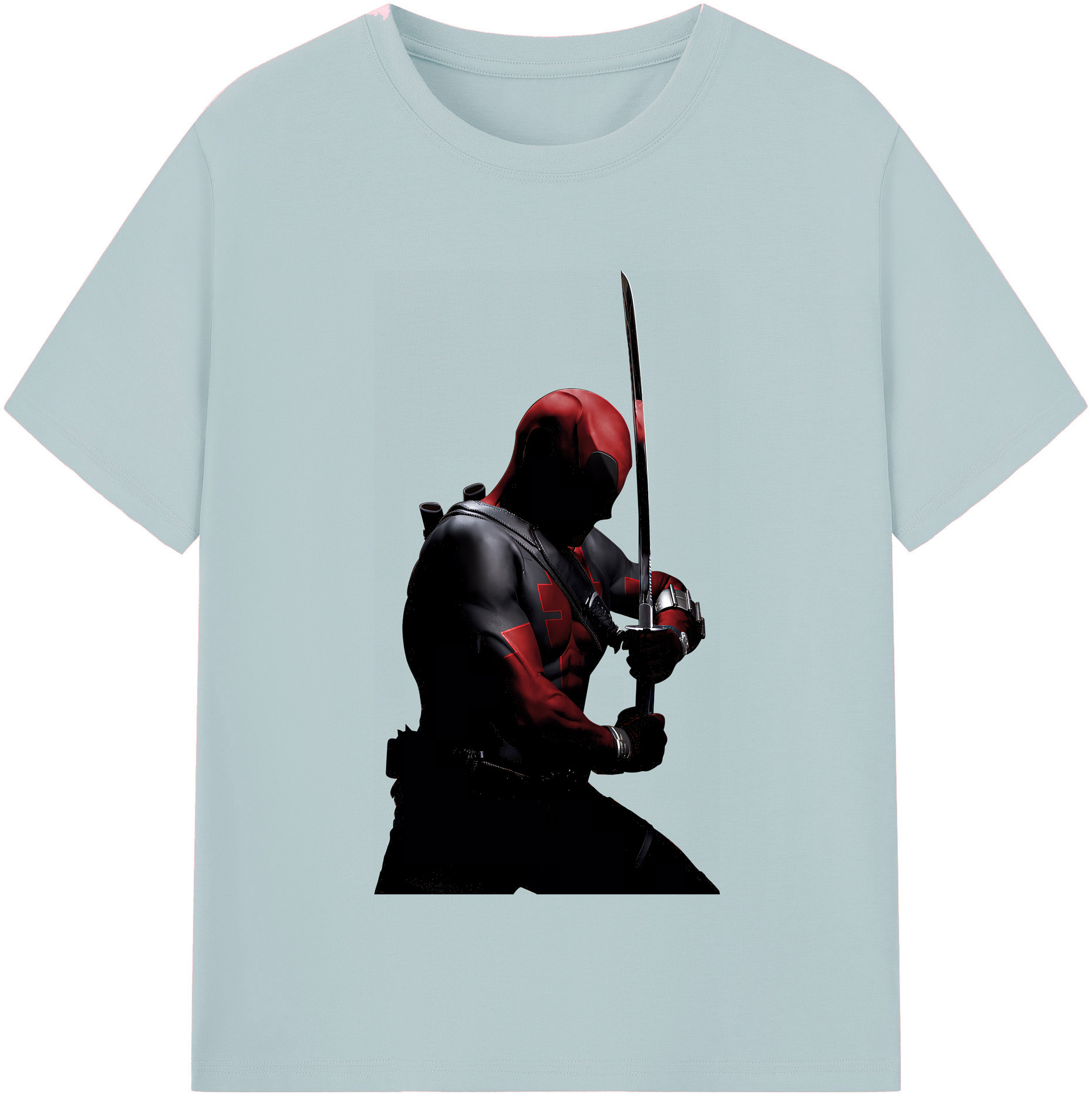 （画像用） Deadpool デッドプール 綿100％半袖Tシャツ（フロントプリント）